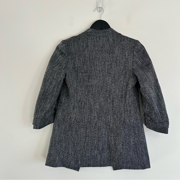 Babaton Power Hip Blazer Size 0 Black Grey Melange Aritzia - Picture 3 of 12